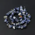 Perles de cristal bleu naturel 5-12mm perles de pierres irregulieres pour creation de bijoux - Style 05