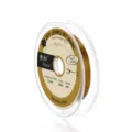 Gold nylon coated jewelry wire spool, 0.30mm diameter, 50m length for DIY beading crafts. - 0.3mm/50m / Deep Gold