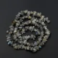 Perles de pierre précieuse irrégulières en labradorite naturelle gros plan accessoire DIY - Style 08