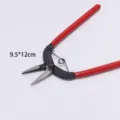 Mini jewelry needle nose pliers with red handle, multi-functional tool for DIY crafts. - Small Needle-Nose Pliers