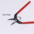 Mini Pinienschere mit rotem Griff, multifunktionales DIY Schmuckwerkzeug für Sie. - Flachzange