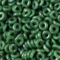 Green jade style donut glass beads spacer rings for DIY handmade bracelet necklace jewelry making - Donut Ring / 10mm (20 Pieces/Pack) / Green Jade