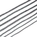 Zwarte hematiet vierkante cylindrische kraaltjes voor DIY handgemaakte sieraden en armbanden. - Vat 3*5mm (70st) / Zwart
