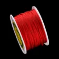 Cordon Milan Rouge Bobine de Fil Tressé pour Accessoires de Bijoux de Perles DIY - Cordon milanais 2,0 - env. 40 m (Diamètre env. 2 mm)