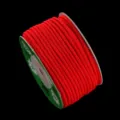 Cordon Milan Rouge DIY Fil Artisanal Ficelle Perles Fait Main Bobine pour Bijoux - Fil Enveloppé Fin 2.5 - Env. 35m (Diamètre de Fil 2.5-2.8mm)