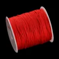 Bobine de cordon en nylon rouge pour bracelets faits main DIY accessoires de bijoux - Cordon B - env. 150 m (diamètre env. 2 mm)