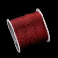 Cordon fil rouge pour fabrication de bijoux artisanaux DIY bracelet accessoire bobine 1pc - Fil d'or à 15 brins - env. 100 m (diamètre env. 1 mm)