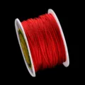 Cordon Milan rouge sur bobine pour bijoux faits main DIY, bracelets et accessoires de perlage. - Cordon milanais 1.5 - env. 80 m (diamètre env. 1,5 mm)