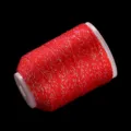 Cordon métallique rouge pour bracelets DIY, fil à paillettes brillant pour loisirs créatifs. - Cordon ciel étoilé à 6 brins - env. 280 m (diamètre 0,4 mm)