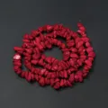 Perles de pierres naturelles rouges 5-12mm cristaux irreguliers pour fabrication de bijoux DIY - Style 11