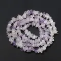 Perles de copeaux de cristal d'améthyste naturel perles de pierre irrégulières pour bijoux - Style 20