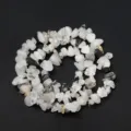 Vue détaillée de perles de cristaux naturels, pierres de quartz irrégulières pour bijoux DIY. - Style 22
