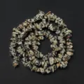 Perles de pierres concassées jaspe dalmatien naturel 5-12mm irrégulières pour fabrication de bijoux. - Style 27