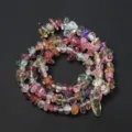 Perles de copeaux de cristal irrégulières multicolores naturelles pour bijoux de bricolage - Style 38