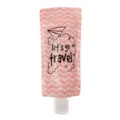 Travel refillable lotion pouch, portable squeeze bag for shampoo and cosmetic liquid storage. - Pink