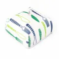 Foldable dining table food cover anti-fly vegetable dish protector with stylish print. - S / Blue