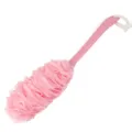 Pink long handle bath sponge body scrubber exfoliating loofah brush for daily shower cleaning - Light Pink