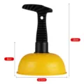 Mini sink plunger for bathroom and kitchen drain unblocker tool with size specifications 18cm - Yellow