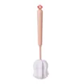 Carrot shaped long handle sponge bottle brush for kitchen cup and milk bottle cleaning - Carrot Cup Brush, Pink