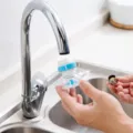 Kitchen faucet filter water saver splash-proof nozzle attachment for sink installation - Extendable Shower Head in Blue