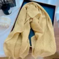 Womens mustard yellow crinkle scarf shawl lightweight elegant solid fashion daily wrap - Turmeric