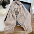 Cotton linen solid color thin shawl versatile breathable sun protection scarf for women summer - Khaki