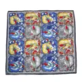 Elegante foulard quadrato in seta da donna con stampa cavallo vintage stile di lusso - 2#