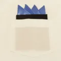 Heren effen blauwe polyester zijde pochet voor bruiloft en zakelijk kostuum mode - Diep Hemelsblauw