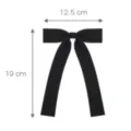 Klassische schwarze JK Uniform Schleife Krawatte, Mode Polyester Halsschmuck für alle. - 12x19cm / Schwarz