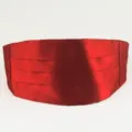 Roter Satinkummerbund fuer Kinder Detailansicht, glaenzender Stoff mit Falten-Design. - 60-80cm / YF-ET03 Weinrot