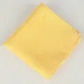 Effen gele pochet voor heren fijn raster polyester pak zakdoek zakelijke bruiloft - Goudgeel
