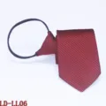 Heren rits stropdas rood gestreept mode detailweergave zakelijke accessoire stijlvol - Rood & Zwart