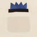 Effen heren borstzak doek blauw polyester zijde pak zakdoek voor bruiloft zakelijk - Saffierblauw