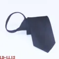 Heren ritsdas 8cm zakelijk formeel geometrische das luie ritsdas mode accessoire - Donkerblauw