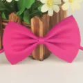 Heller rosa einfarbiger Polyester Fliege für Erwachsene, Kinder und Haustiere Party. - Rosarot