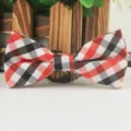 Klassische rot-schwarze Karomuster Kinder Fliege für formelle Kleidung oder Alltag. - LJ-EM03