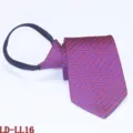 Heren ritssluiting stropdas zakelijk formeel geen knoop rood blauw ruit patroon 8cm stropdas - Rood-Blauw