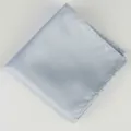 Heren lichtblauwe fijne ruit polyester pochet voor pak bruiloft zakelijke accessoire - Lichtgrijs