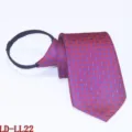 Heren stropdas met rits zakelijk luie voorgestrikte rode das 8cm mode accessoire - Rood-Blauw