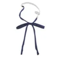 Japanischer JK-Uniform-Schleifen-Krawatte, dunkelblaue vorgebundene Schleife mit verstellbarem Gurt. - Marineblau