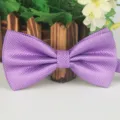 Purple checkered jacquard bow tie for men, stylish polyester business suit accessory. - 20 Light Purple
