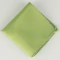 Groen fijn geruit heren borstzakdoekje van polyester voor zakelijke pakken en bruiloften. - 12 Legergroen