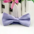 Farfallina in Raso Viola per Uomo e Bambini Classico Elegante Matrimonio Cravatta Accessorio - Viola chiaro
