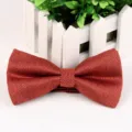 Farfallina jacquard glitter rosso da uomo, elegante accessorio per festa di nozze e collo. - Rosso