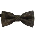 Polyester jacquard bow tie for kids wedding performance, classic houndstooth pattern. - Style 7