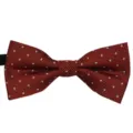 Kids polyester jacquard striped bow tie detail shot for wedding and performance wear. - Style 12