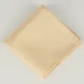 Heren lichtgeel pochet, polyester fijne ruit zakdoek voor pak trouwerij zakelijke gelegenheid. - 17 Geel