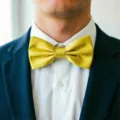 Nœud papillon jaune en satin pour homme, accessoire formel élégant couleur unie. - 08 Jaune clair