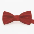 Rote Kinder Polyester Jaquard Fliege feines Karo Design niedliches Performance Accessoire - Knallrot