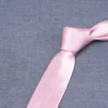 Elegante cravatta rosa da uomo d'affari, classico design tinta unita per ogni occasione. - LD-HC8CM10 Rosa
